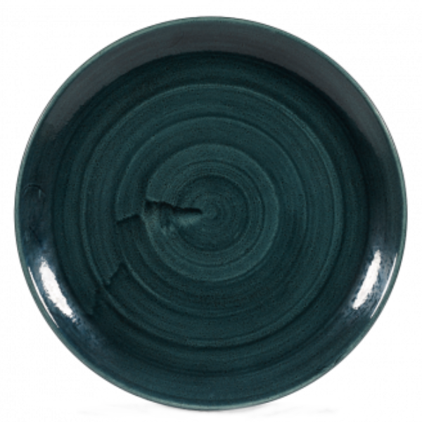 Churchill Stonecast Patina Rustic Teal Coupe Plate 26cm 