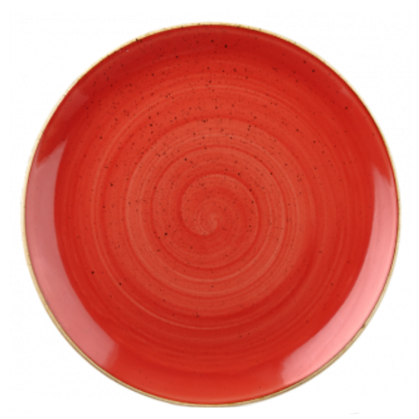 Churchill Stonecast Berry Red Coupe Plate 28.8cm