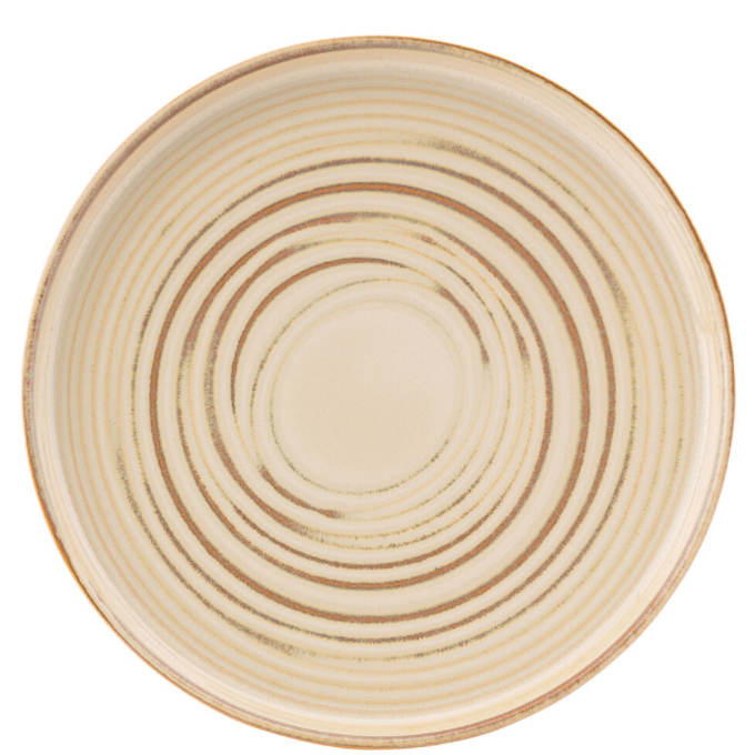 Santo Taupe Coupe Plate 11inch / 28cm