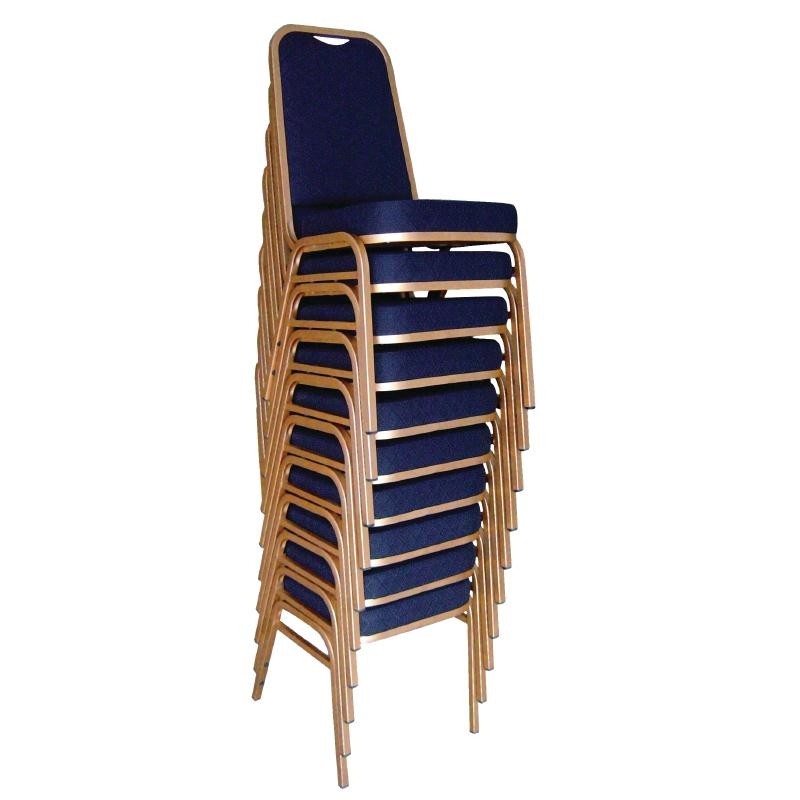 Bolero Squared Back Banqueting Chair Blue 
