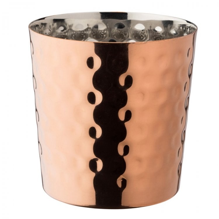 Copper Hammered Cup 9cm 