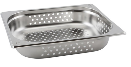 Stainlesss Steel Perforated Gastronorm Pan 1/2 - 40mm Deep