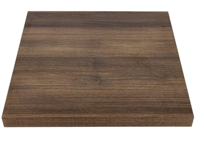 Bolero Square Table Top Rustic Oak 700mm 