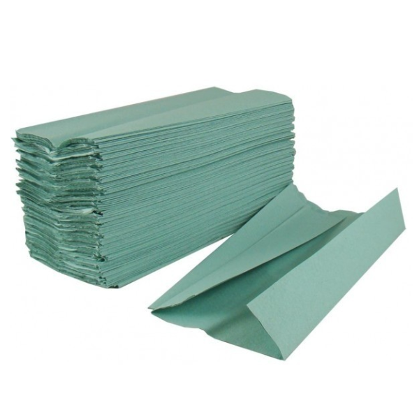 C Fold Paper Hand Towels Green 1 Ply