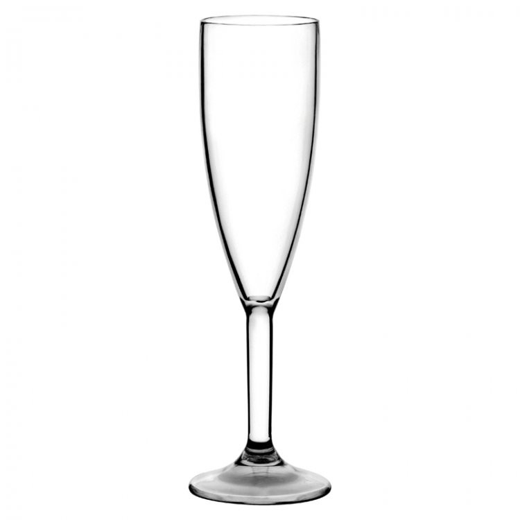 Diamond Polycarbonate Champagne Flutes 7oz / 200ml