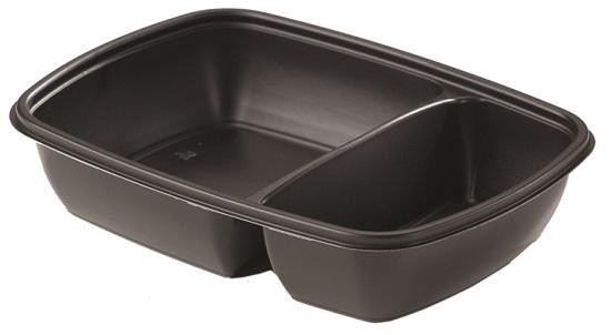 Sabert Fastpac Two Compartments Rectangular Container 600/300ml