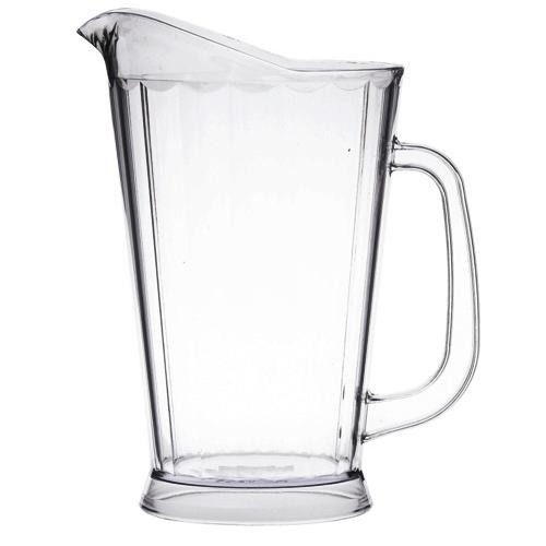 This Conical Jug is the traditional pitcher shape with large handle and easy pour lip with the added feature of a tight lip to prevent ice falling into your drinks. 