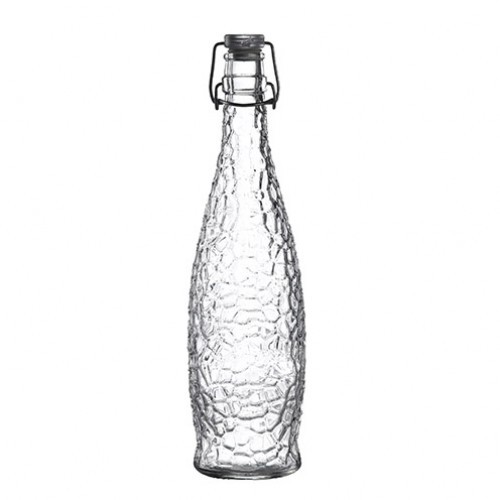 Glacier Glass Bottle with Clip Top Lid 35.25oz / 1Ltr