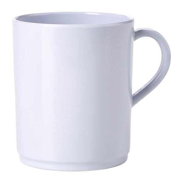 White Melamine Mug 10oz Genware Melamine White Tableware 
