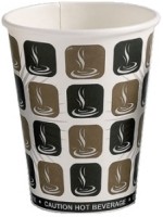 Cafe Mocha Disposable Hot Drink Cups 12oz / 340ml