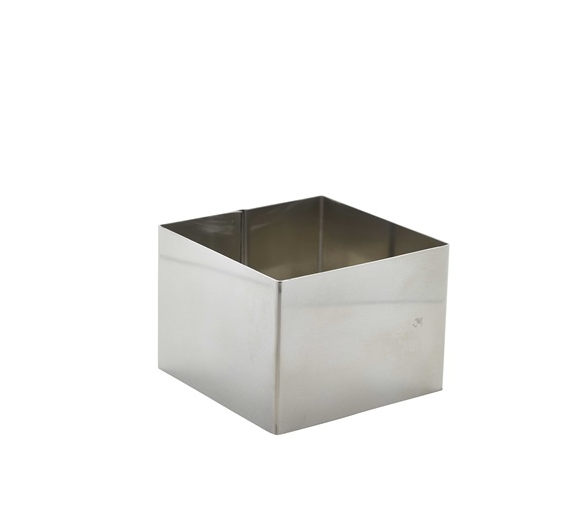 Stainless Steel Square Mousse Ring 8 x 6cm
