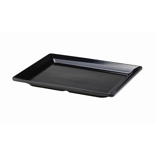 Black Melamine Platter GN 1/2 32 x 26cm