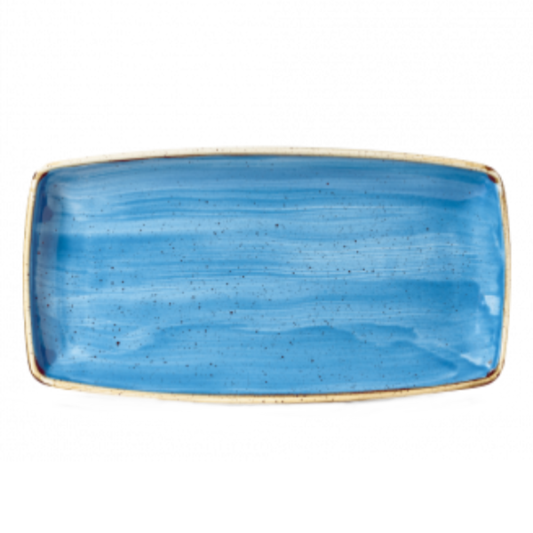 Churchill Stonecast Cornflower Blue Oblong Plate 29.5cm x 15cm