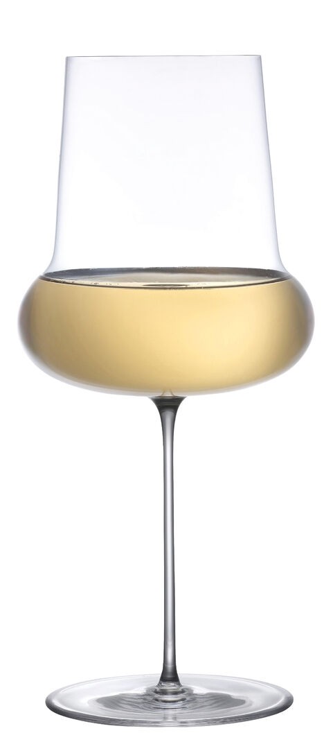 Nude Ghost Zero ION Belly White Wine Glasses 14oz / 40cl