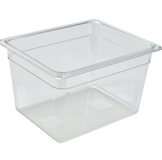 Polycarbonate Gastronorm 1/2 Pan 200mm Deep Clear 