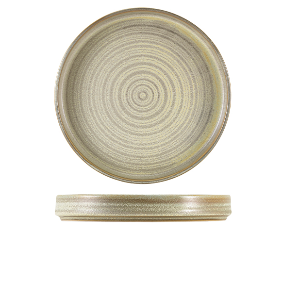 Terra Porcelain Matt Grey Presentation Plate 26 x 3.3cm