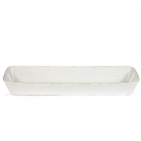 Churchill Stonecast Hints Barley White Rectangular Baking Dish 53 x 16cm