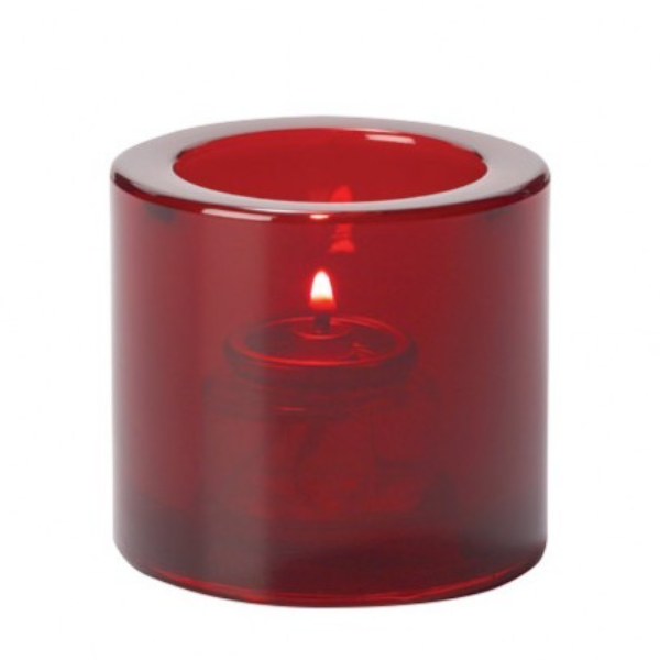Red Round Votive Candle Holders