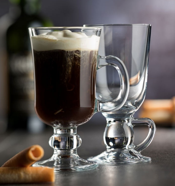 Base Handled Irish Coffee Glasses 10oz / 28cl