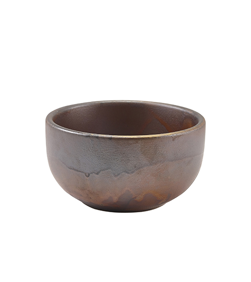 Terra Porcelain Rustic Copper Round Bowl 11.5 x 6cm 