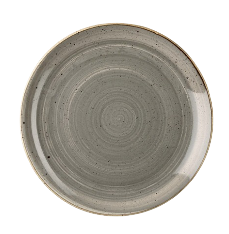Churchill Stonecast Peppercorn Grey Coupe Plate 21.7cm 