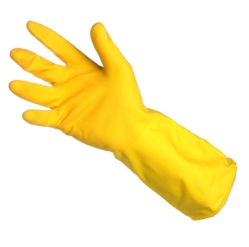 Household Rubber Gloves Yellow - Disposable Gloves & Face Masks - MBS ...