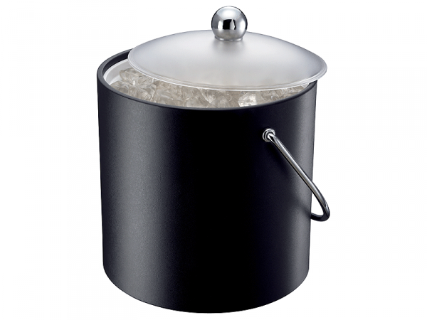 Elia Insulated Ice Bucket with Scoop Black 3Ltr