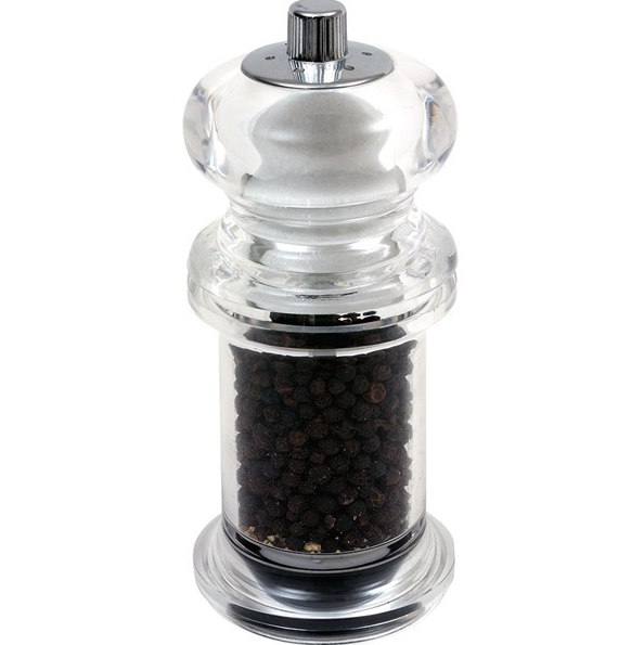 Genware Dual Pepper Grinder & Salt Shaker Acrylic - Salt & Pepper Mills -  MBS Wholesale