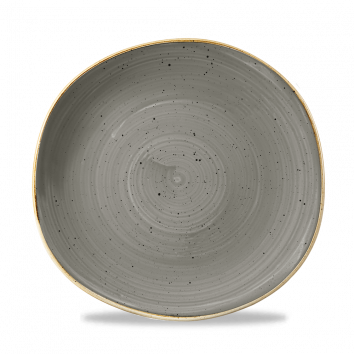Churchill Stonecast Peppercorn Grey Organic Round Plate 26.4cm