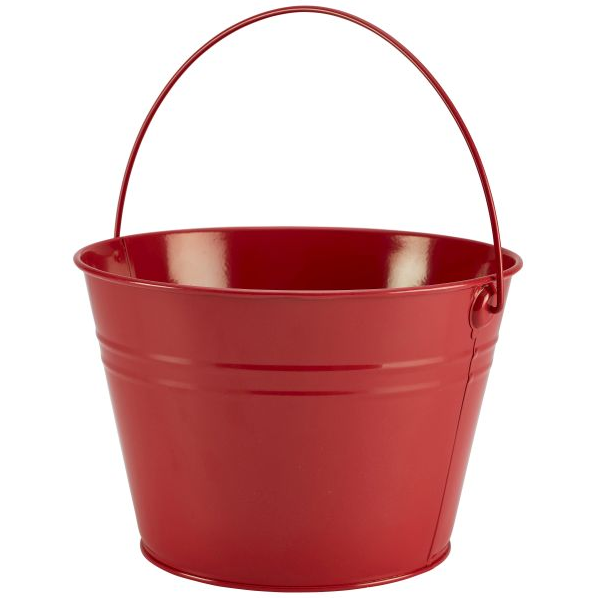 Stainless Steel Serving Bucket Red 25cm