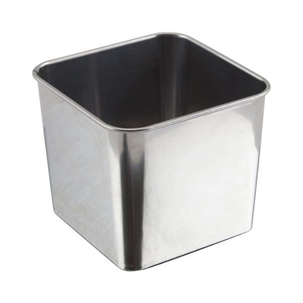 Stainless Steel Square Serving Tub 8 x 8 x 6cm