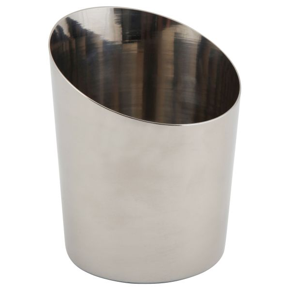 Angled Stainless Steel Serving Cup 9.5cm 