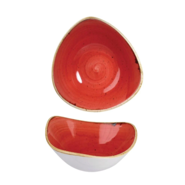  Churchill Stonecast Berry Red Triangle Bowl 15.3cm