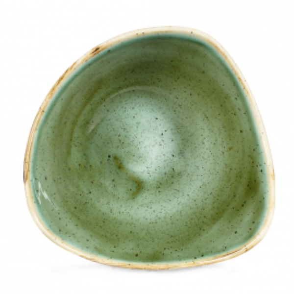  Churchill Stonecast Samphire Green Triangle Bowl 15.3cm 
