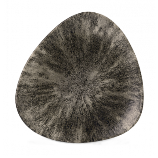 Churchill Studio Prints Stone Quartz Black Triangle Plate 22.9cm