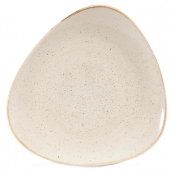 Churchill Stonecast Nutmeg Cream Triangle Plate 26.5cm 