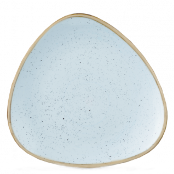 Churchill Stonecast Duck Egg Blue Triangle Plate 26.5cm
