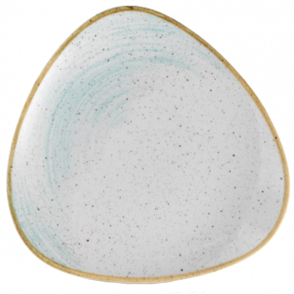 Churchill Stonecast Accents Duck Egg Blue Triangle Plate 26.50cm