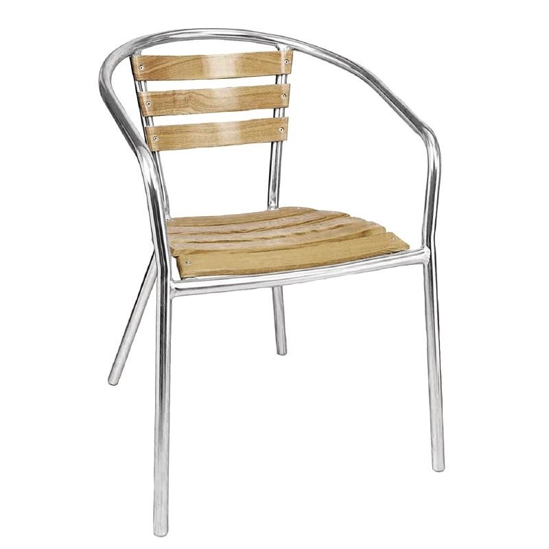 Bolero Aluminium and Ash Chairs 