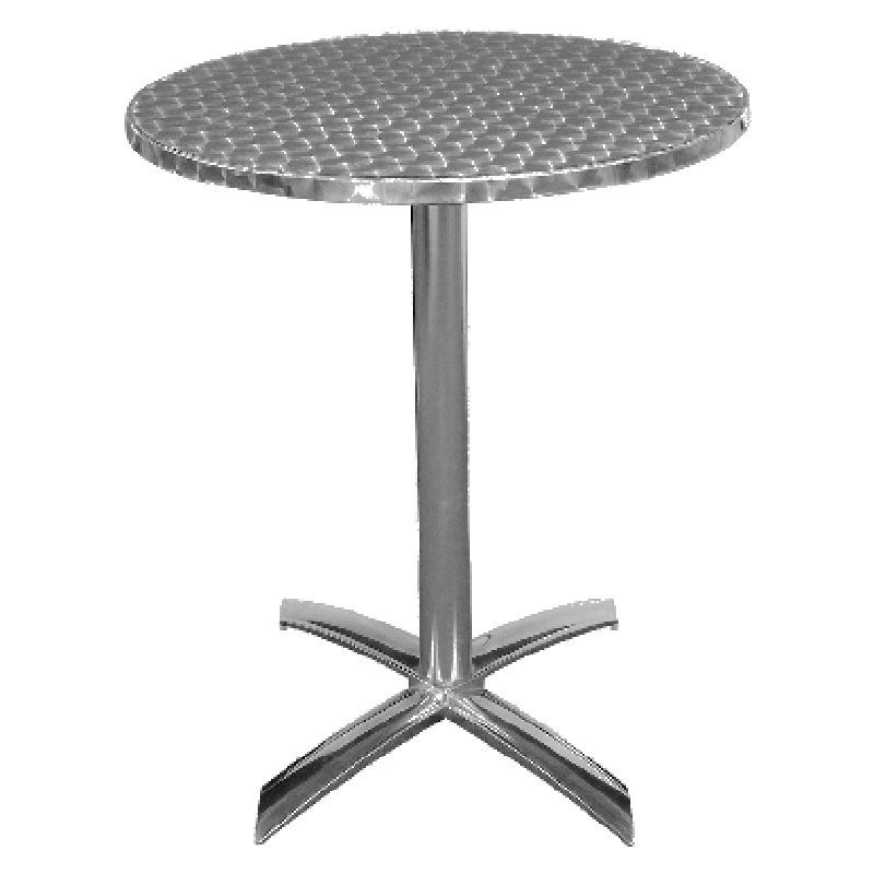 Flip Top Round Table Stainless Steel 