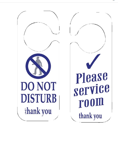 Do Not Disturb & Please Service Room Sign 