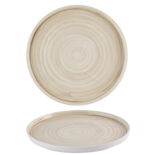 Churchill Stonecast Canvas Natural Walled Plate 21cm 