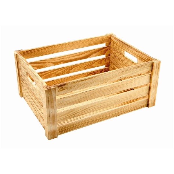 Wooden Crate Rustic Finish 41 x 30 x 18cm 