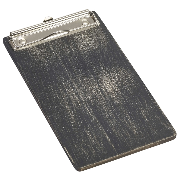 Wooden Menu Clipboard Black 13 x 24.5 x 0.6cm