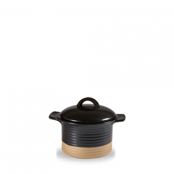 Art de Cuisine Igneous Black Cocotte and Lid 15.9 x 7cm
