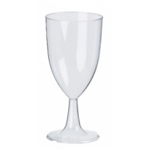 Disposable Plastic Wine Glasses 8oz LCE at 125ml & 175ml