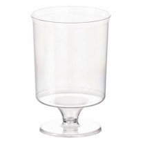 Disposable Plastic Wine Glasses 8oz LCE at 200ml