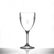 Elite Premium Polycarbonate Wine Glasses 9oz LCE at 125ml 