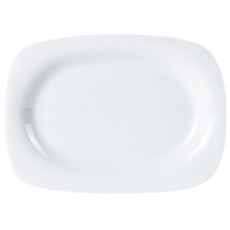 Porcelite White Rectangular Rimmed Plate 12.5 x 9.5inch / 32 x 24cm 