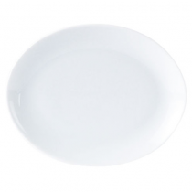 Porcelite White Oval Plate 9.5inch / 24cm